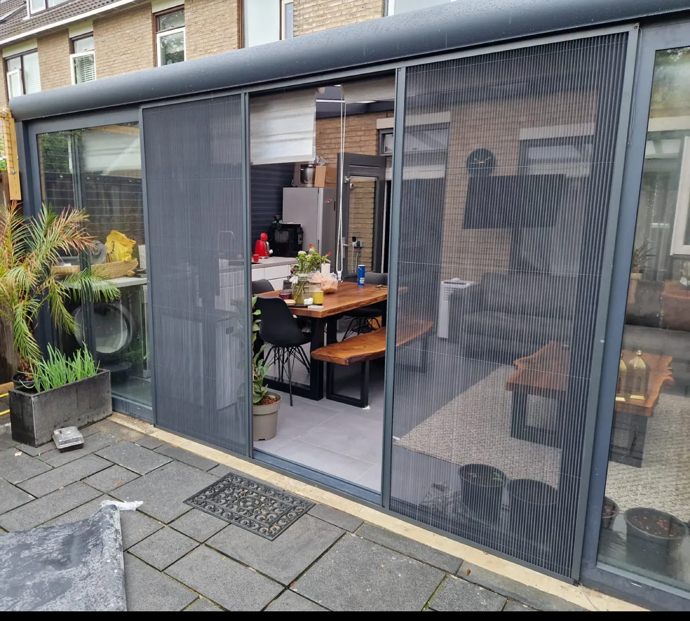 Hordeur voor schuifpui en veranda